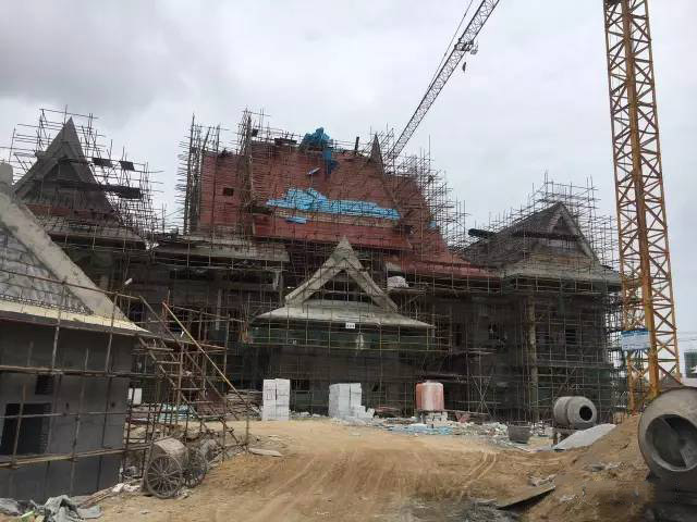 海花島五國(guó)溫泉城泰式溫泉建設(shè)