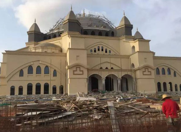 ?；◢u五國(guó)溫泉城土耳其溫泉建設(shè)現(xiàn)場(chǎng)