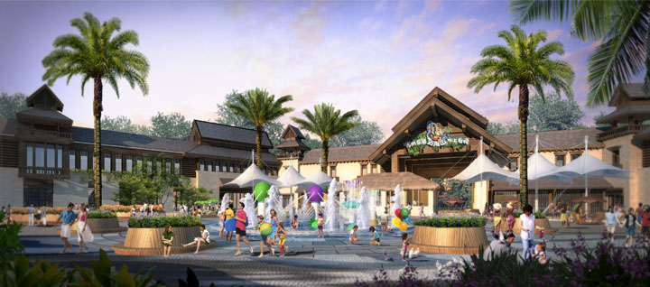 蘇州樂園森林水世界森林風格的綜合樓